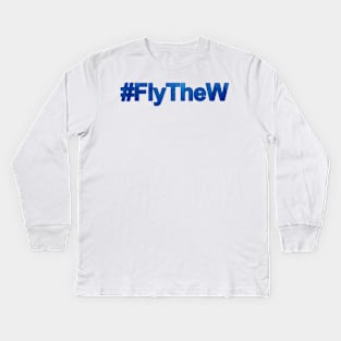 #FlyTheW-small Kids Long Sleeve T-Shirt